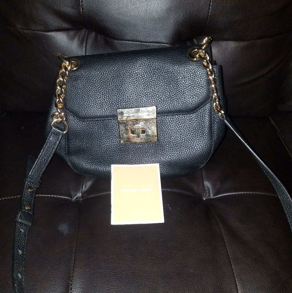 Michael Kors med. saddle bag black